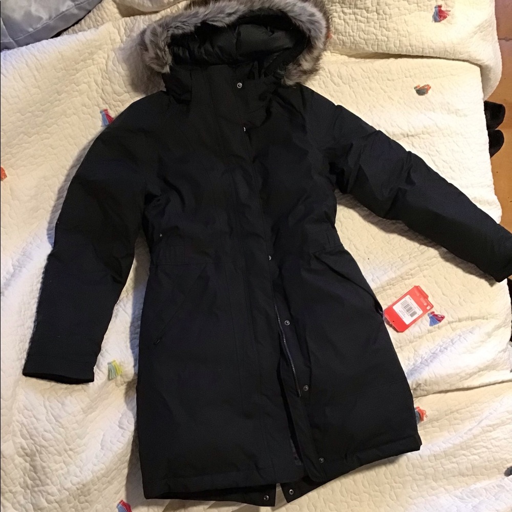The north face black parka